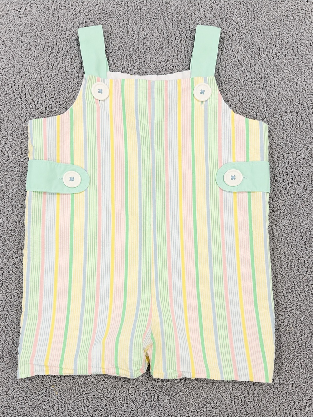 The Beaufort Bonnet Company Seersucker Jon Jon Romper 18–24 Months